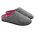 Löwenweiss Hausschuhe Filzpantoffel Easy Bicolor grau/fuchsiapink